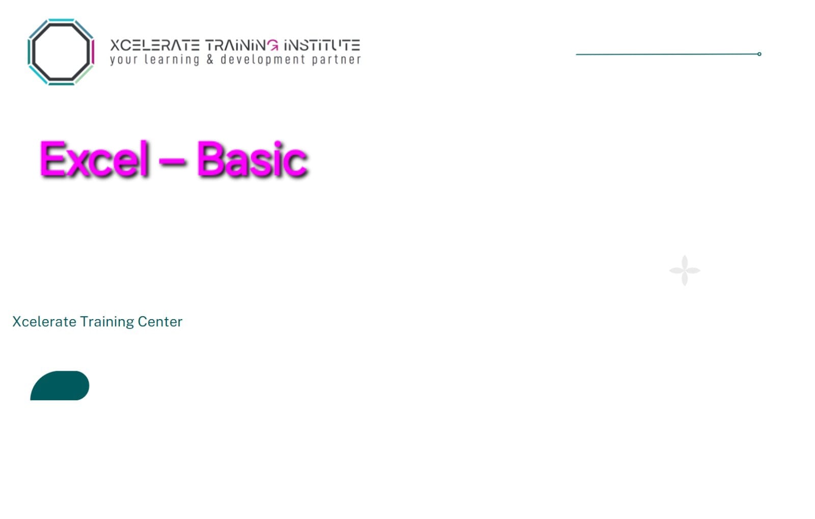 Excel – Basic Training Course