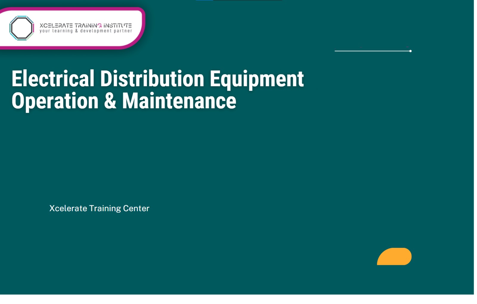 Electrical Distribution Equipment Operation & Maintenance