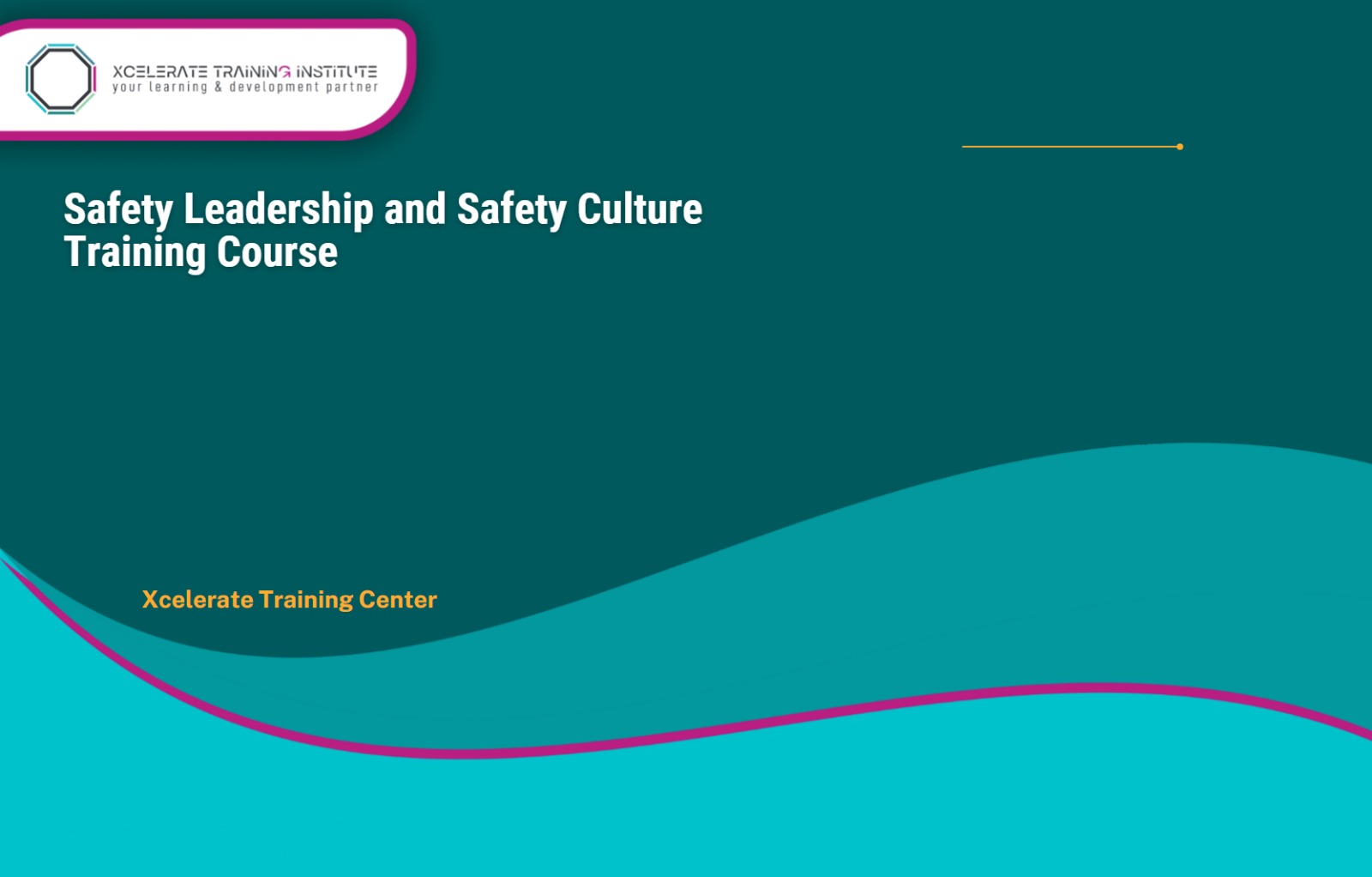 Safety Leadership and Safety Culture Training Course