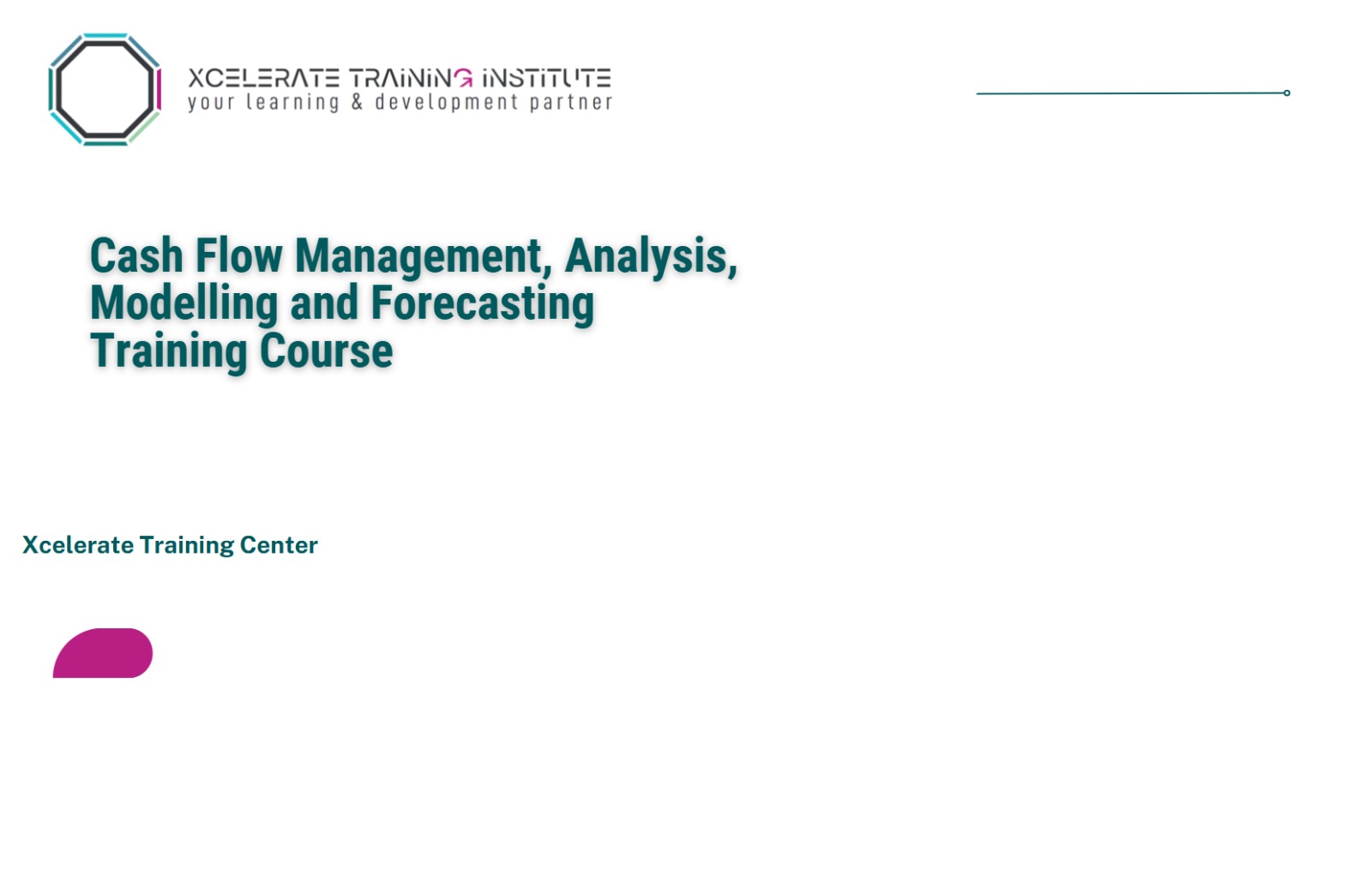 Cash Flow Management, Analysis, Modelling and Forecasting Training Course