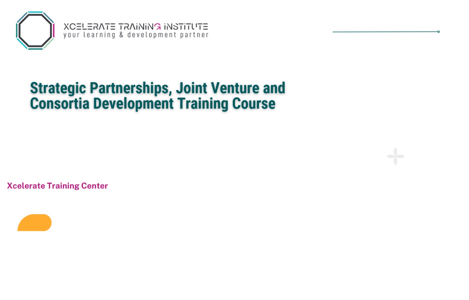 Strategic Partnerships, Joint Venture and Consortia Development Training Course