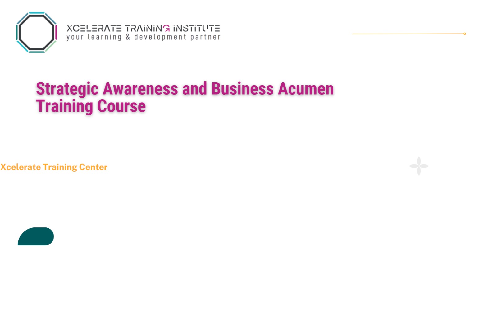 Strategic Awareness and Business Acumen Training Course