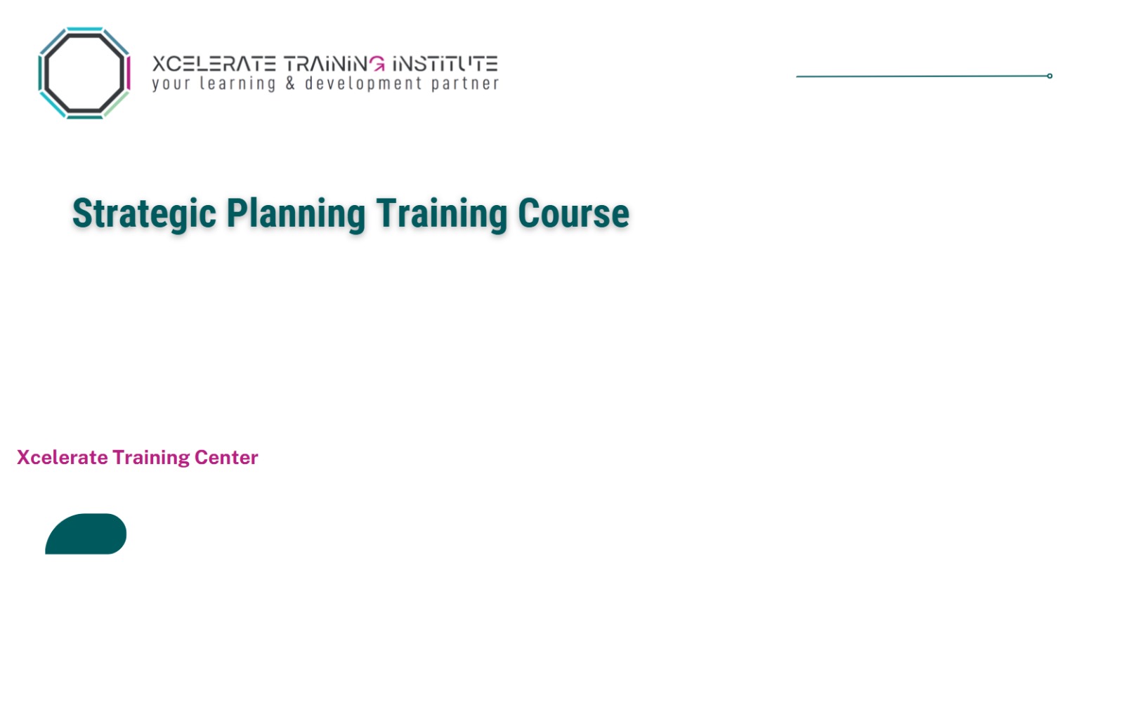 Strategic Planning Training Course
