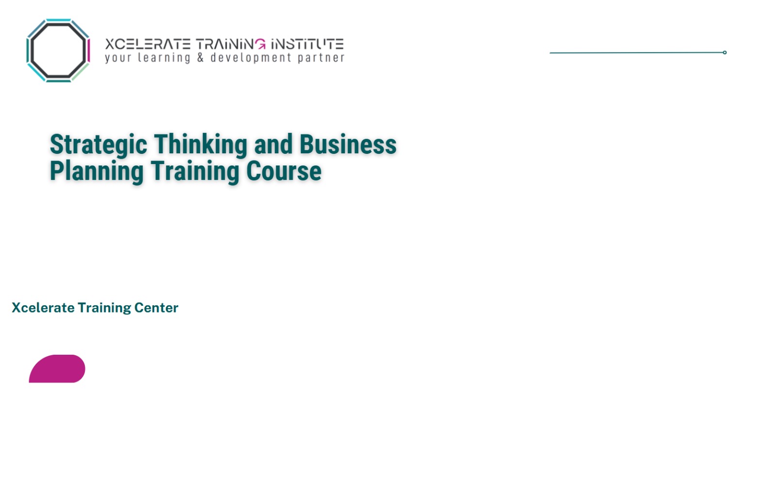 Strategic Thinking and Business Planning Training Course